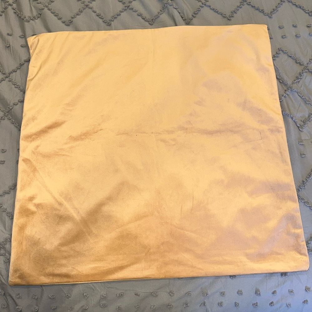 NWOT 1 camel/tan velvet pillow cover